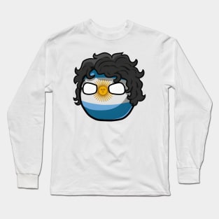 Argentina Polandball Javier Milei Countryball Long Sleeve T-Shirt